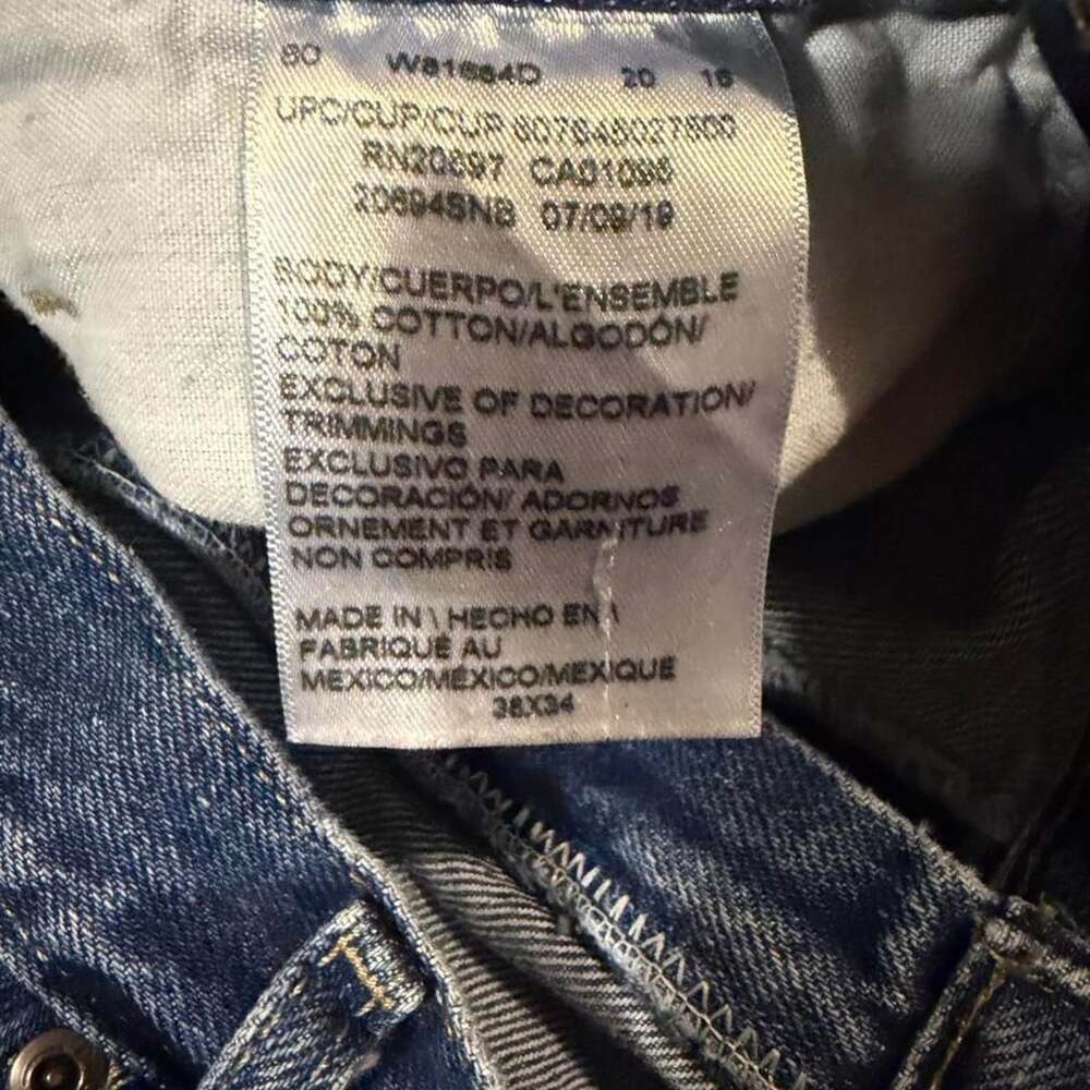 Dickies Double Knee Carpenter Jeans Size 38x34 Medium Wash Denim Workwear - Picture 4 of 4